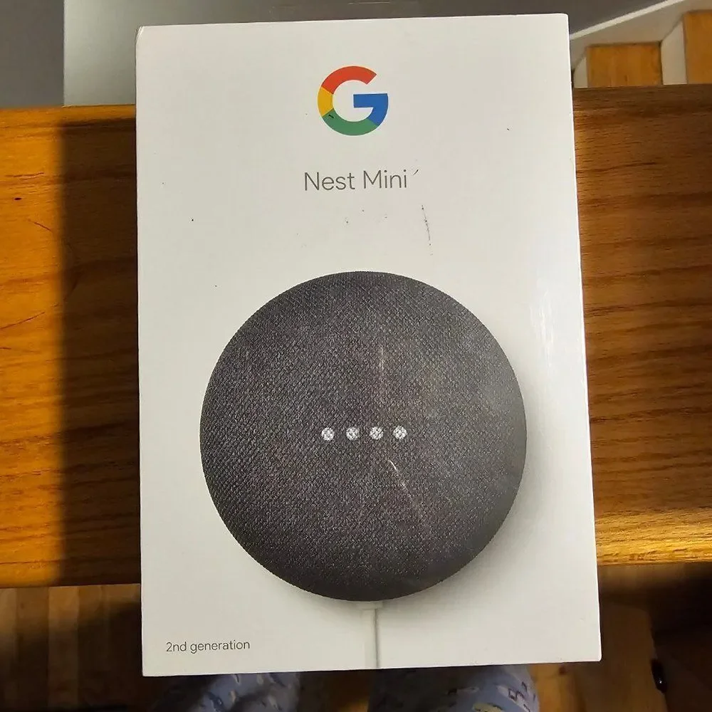 Google Nest Mini Charcoal Grey 2nd Generation Assistant Smart Home Speaker
